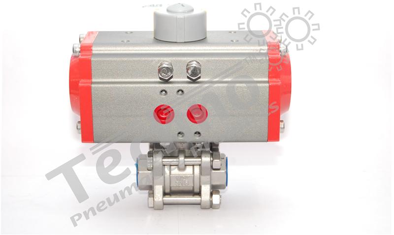 Actuator with 3 PC Ball Valve